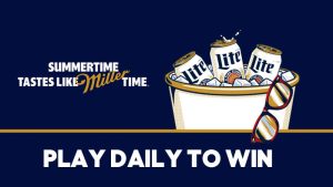 Miller Lite Celebrating 50 Years of Miller Time Golden Instant Win Game
