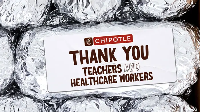 Chipotle Healthcare Professional and Teacher Sweepstakes (200,000 Winners)