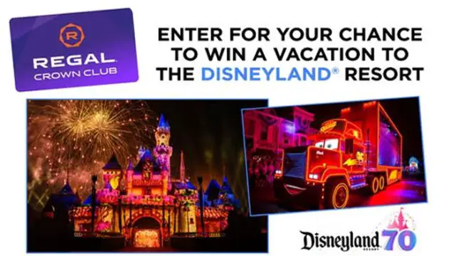 Regal Crown Club Adventure Awaits Disneyland Resort Sweepstakes