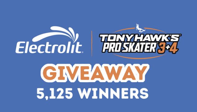 Electrolit Tony Hawk’s Pro Skater 3+4 Instant Win Game (5,125 Prizes)