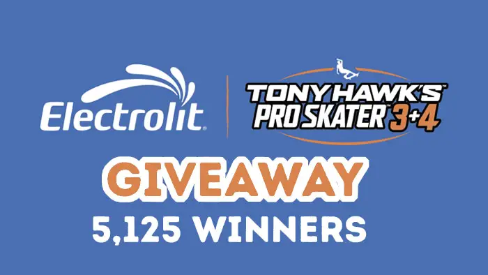 Electrolit Tony Hawk’s Pro Skater 3+4 Instant Win Game (5,125 Prizes)