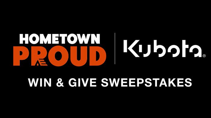Kubota Hometown Proud Win & Give Tractor Giveaway