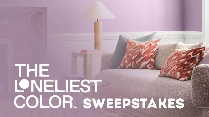 Sherwin-Williams Loneliest Color Radiant Lilac Sweepstakes