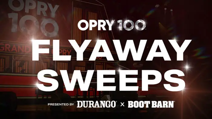 Durango Boots & Boot Barn Opry 100 Flyaway Sweepstakes