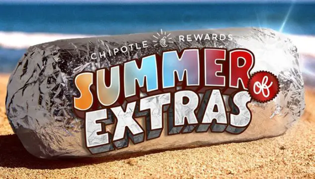 Chipotle Summer of Extras Sweepstakes (10,000 Weekly Winners)