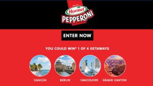 Hormel Pepperoni Forms & Flavors Summer Travel Sweepstakes
