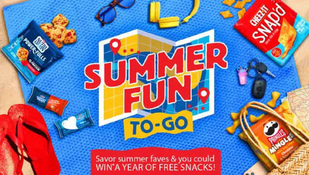 Kellanova Summer Fun To-Go Sweepstakes (43 Prizes)