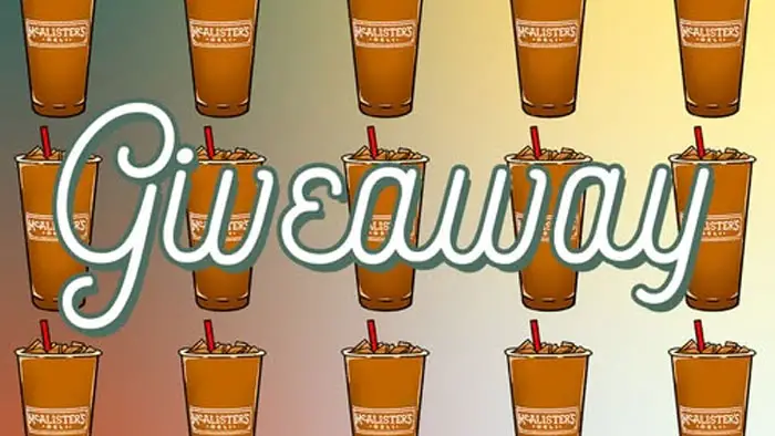 McAlister’s Deli National Iced Tea Day Giveaway (100 Winners)