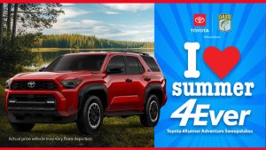 Bassmaster Toyota 4runner Adventure Sweepstakes