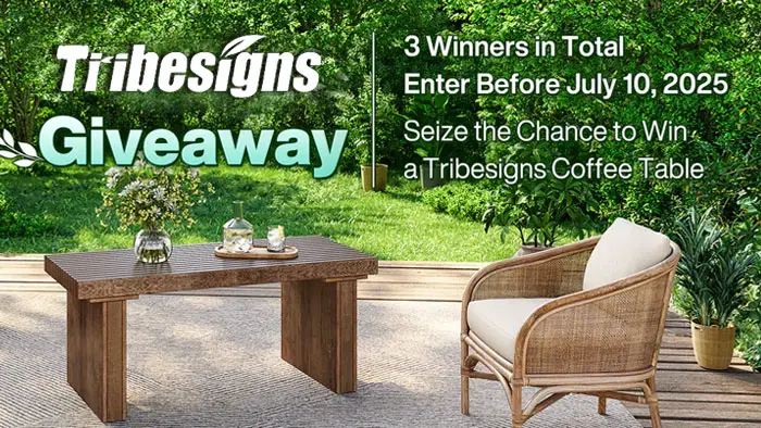 Tribesigns Summer Coffee Table Giveaway (3 Winners)
