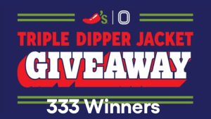 Chili’s x Overtime Triple Dipper Jacket Giveaway (333 Prizes)