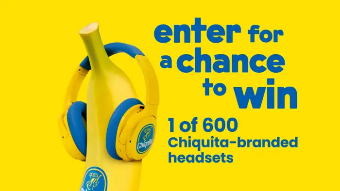 Chiquita’s Banana Day Giveaway (600 Prizes)