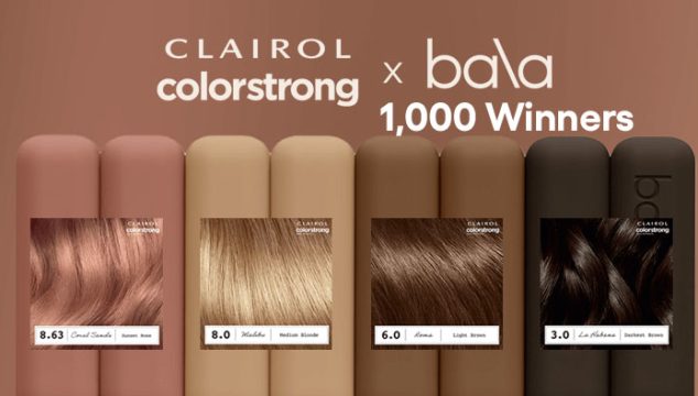 Clairol ColorStrong and Bala Sweepstakes (1,000 Winners)