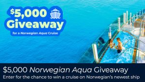 Priceline $5,000 Norwegian Aqua Cruise Giveaway