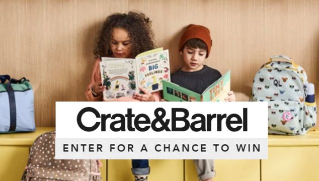 Crate and Barrel Ultimate $2,600 Back-to-School Giveaway