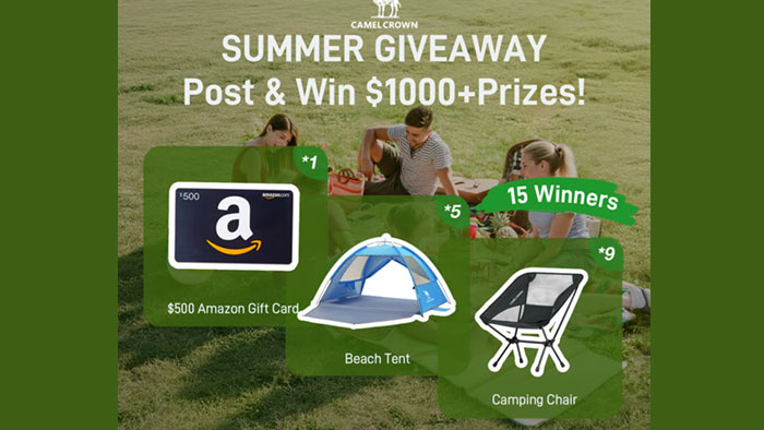 CAMEL CROWN Summer Giveaway ($1000+ in Prizes)