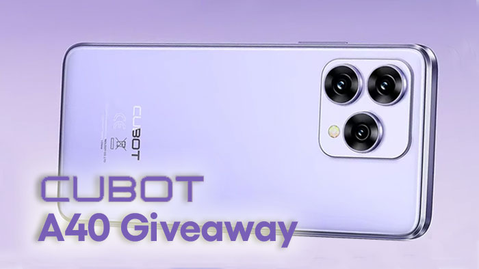 CUBOT A40 Smart Phone Giveaway - 5 Winners