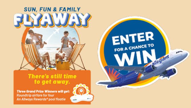 Allegiant Sun, Fun & Family Flyaway Sweepstakes