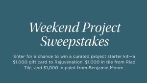 Rejuvenation Weekend Project Sweepstakes