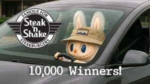 Steak ‘n Shake Summer Scratch ‘n Win Labubu Instant Win Game (10,000 Winners)