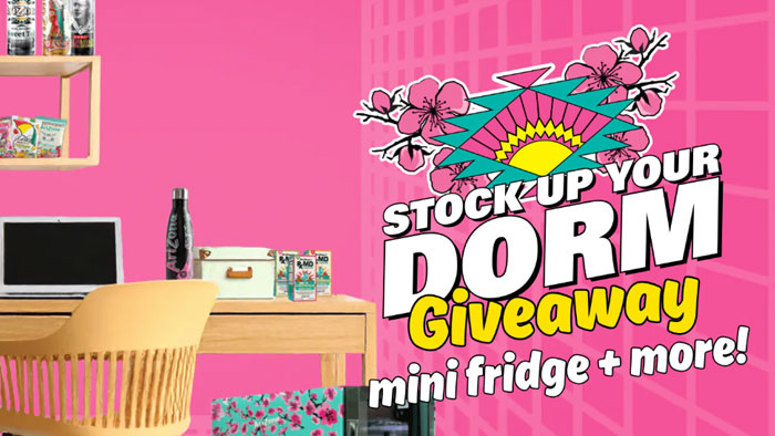 AriZona Back to School Stock Up Your Dorm Sweepstakes