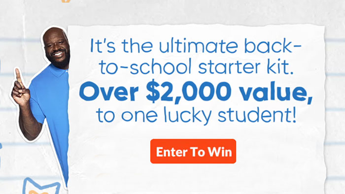 Nutricost Back to School with Shaq $2,000 Giveaway