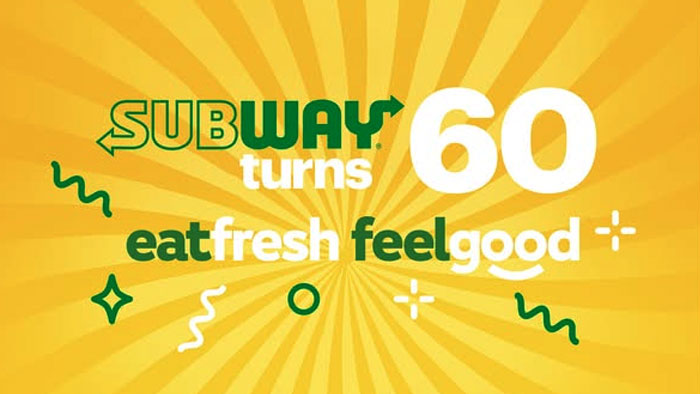 Subway 60th Anniversary Giveaway