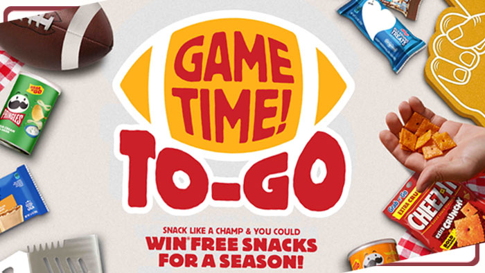 Game Time! To-Go Sweepstakes (43 Prizes)