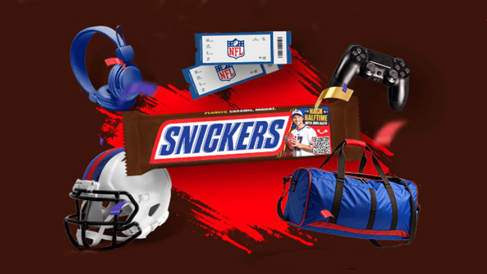 Snickers NFL Season Halftime Hacks Sweepstakes (Weekly Winners)