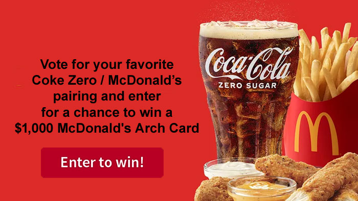 Coca‑Cola McDonald’s Pairing Sweepstakes