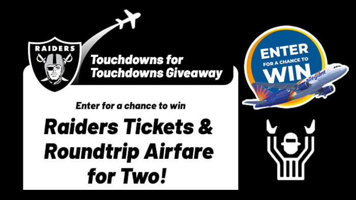 Allegiant Travel Touchdowns for Touchdowns Giveaway