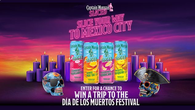 Captain Morgan Sliced Halloween Win a Trip to Mexico City Sweepstakes