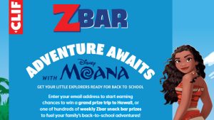 Zbar Back-to-School Adventures with Moana Sweepstakes