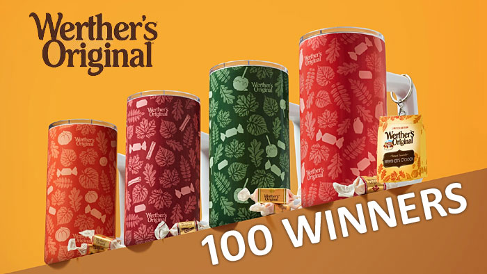 Werther’s O’Clock Fall Sweepstakes (100 Winners)