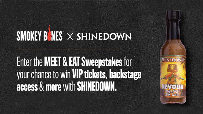 iHeartRadio Meet & Eat with SHINEDOWN Sweepstakes