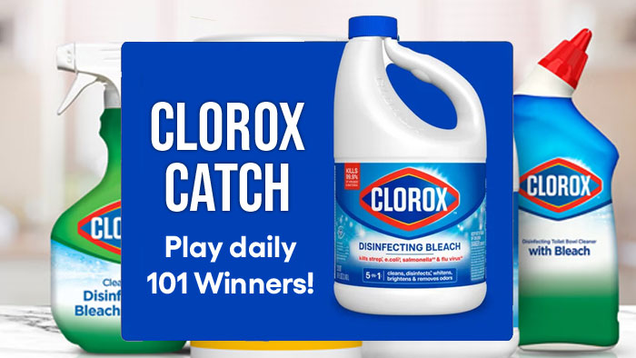 Clorox Catch Holiday Instant Win Game & Sweepstakes (101 Prizes)