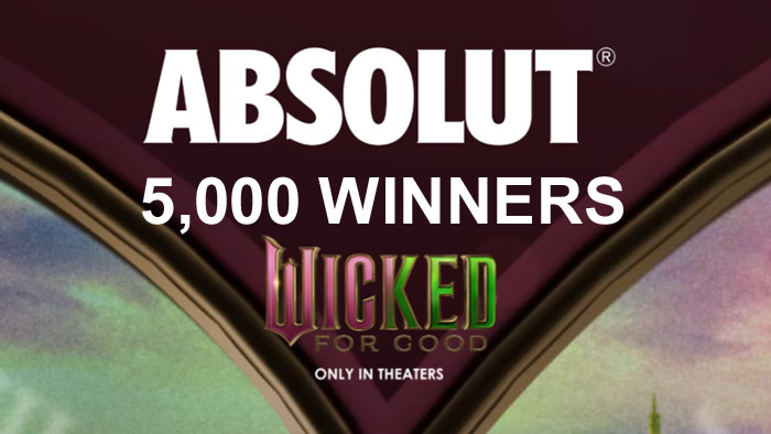Wicked: For Good Cocktails Straight from Oz Instant Win Game (5,000 Prizes)