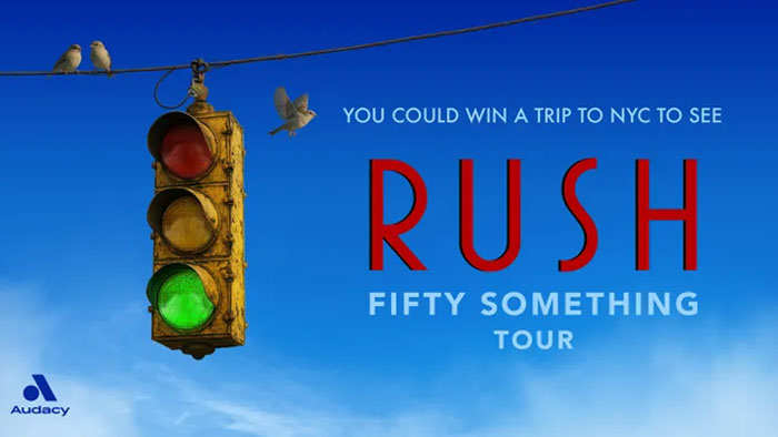 Audacy RUSH: Fifty Something Tour National NYC Flyaway Sweepstakes