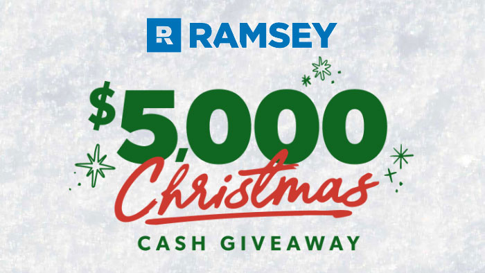 Dave Ramsey Christmas Cash Giveaway