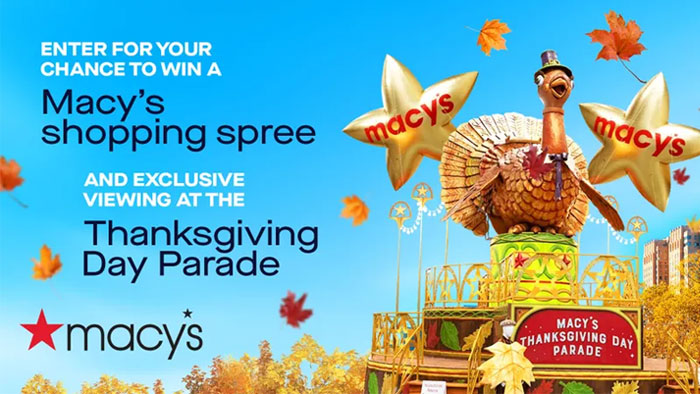 Win A Trip to the Macy’s Thanksgiving Day Parade from Audacy