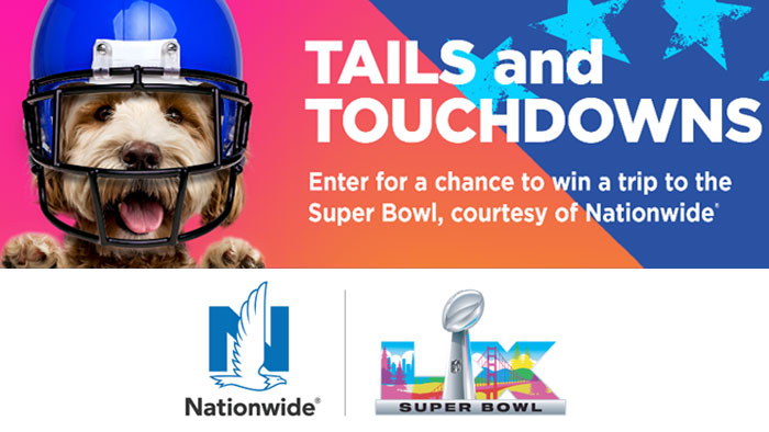 Nationwide Tails and Touchdowns Super Bowl Contest (Weekly Winners)