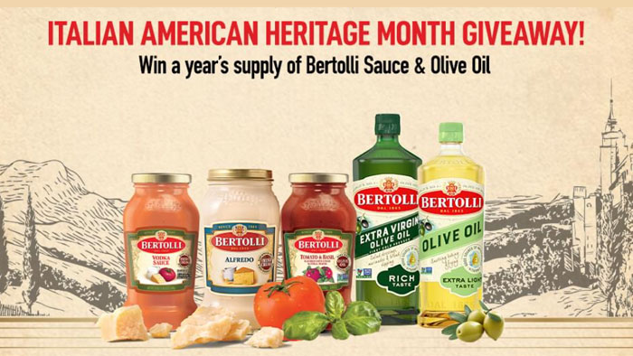 Bertolli Italian American Heritage Month Sweepstakes