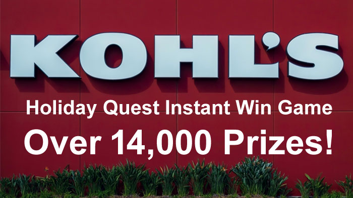 The Kohl's Holiday Quest Instant Win Game & Sweepstakes launches November 7th and includes over 14,000 daily prizes and a grand prize of $100,000. Shoppers can win prizes throughout the season, with additional opportunities to earn Kohl's Cash during Black Friday and in December. The game is designed to offer new ways to win every day