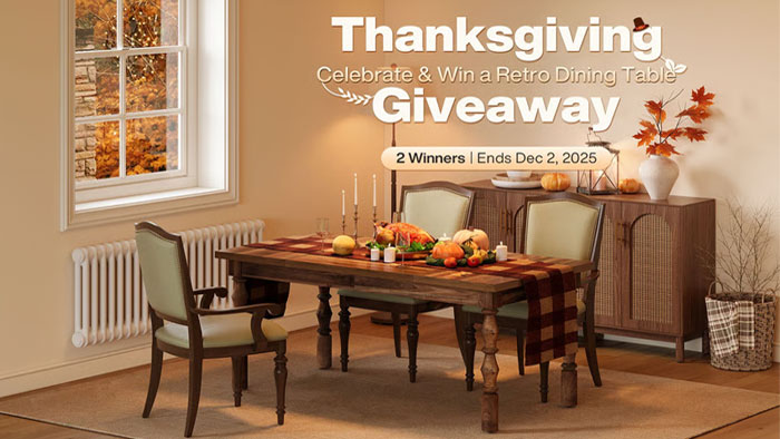 Tribesigns Thanksgiving Dining Table Giveaway