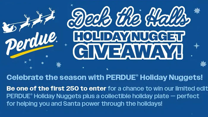 Perdue Launches Limited-Edition Holiday Nugget Giveaway to Fuel Santa and His Helpers This Holiday Season
