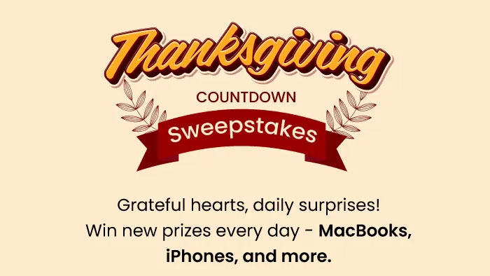Shop LC Thanksgiving Countdown Giveaway (Daily Prizes)