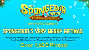 SpongeBob Movie: Search for SquarePants Giveaway (1,660 Winners)
