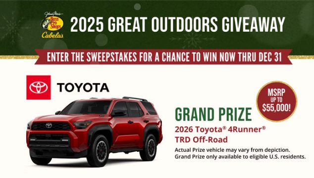 Bass Pro Shops and Cabela’s The Great Outdoors Giveaway