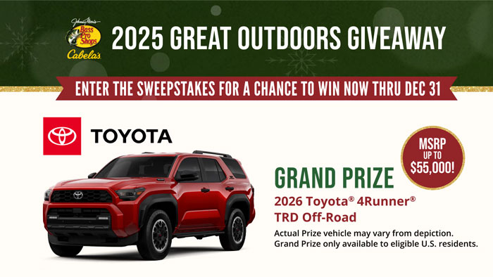 Bass Pro Shops and Cabela’s The Great Outdoors Giveaway