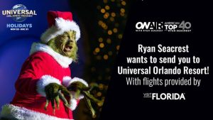 Ryan Seacrest’s Universal Orlando Resort Holidays Sweepstakes